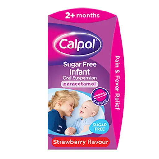 Calpol Infant Sugar Free Suspension Strawberry Flavour