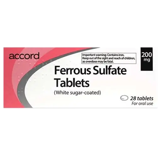 Ferrous Sulphate (iron) Tablets 200mg 28