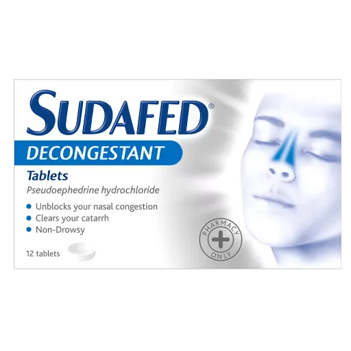 sudafed decongestant tablets